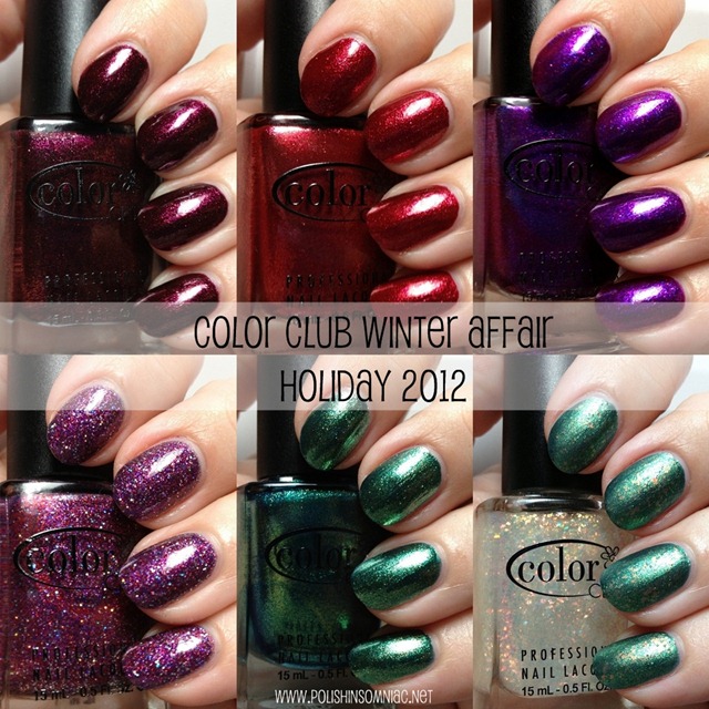Polish Insomniac Color Club Winter Affair Swatches And Review Color Club Winter Affair Collection