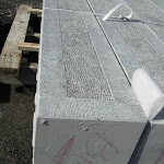 8 - Chiselled frame, bush hammered in the middle