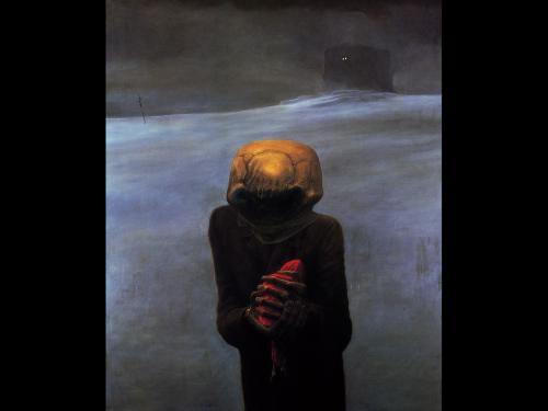 Zdzislaw Beksinski A Figure, Death