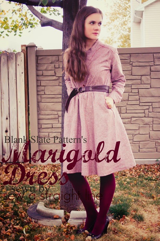 Marigold Dress by Blank Slate Patterns sewn by Sew a Straight Line