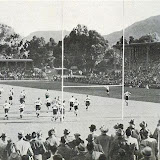 Newlands Rugby Ground next door - looking south with the Grandstand on the right.