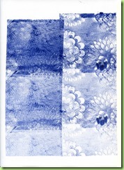 14a.Print taken from roller after 12 (ultramarine with Payne's grey) 14a.Print taken from roller after 12 (ultramarine with Payne's grey)