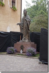 Pope John Paul II statue, Wawel Hill, Krakow