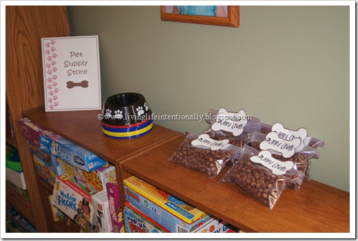 Pretend Pet Supply Store as a Dog Birthday Party Game Pretend Pet Supply Store as a Dog Birthday Party Game