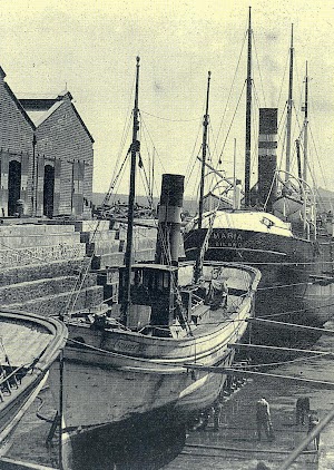 Se aprecia perfectamente el turtle back que fue eliminado en la ultima carena del buque. Foto del libro LOS BARCOS DE PEREZ Y CIA.JPG