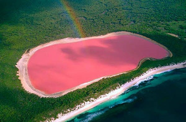 4- Lago Hillier na Austrália 4- Lago Hillier na Austrália