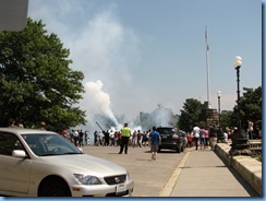 6100 Ottawa - Parliament Buildings - A Royal Canadian Artillery Unit fired a 21-gun salute to mark the birth of the royal baby