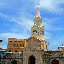 The clock tower that heralds the entrance to the historic centre.