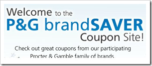 image Proctor and Gamble brandSAVER banner