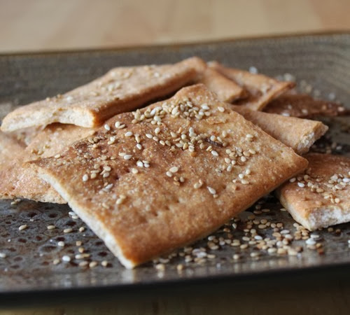 Sesame Spelt Crackers