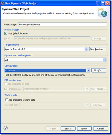 Eclipse Dynamic Project creation