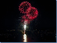 8295 Ontario Kenora Best Western Lakeside Inn on Lake of the Woods - Canada Day fireworks from our room