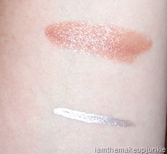 swatch of Bite Muscat and Lime Crime uniliner in Reason
