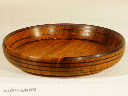 Sailin' On: African mahogany & resin, 13in. diam.