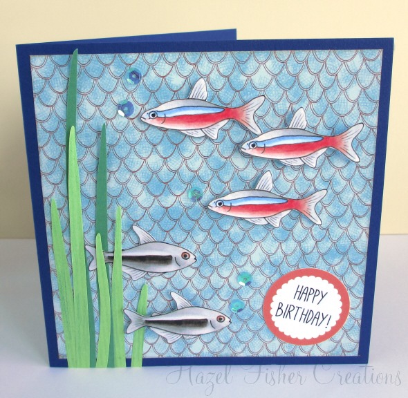 2013may01 handmade fish aquarium birthday card