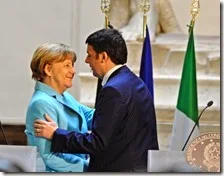 Angela Merkel e Matteo Renzi