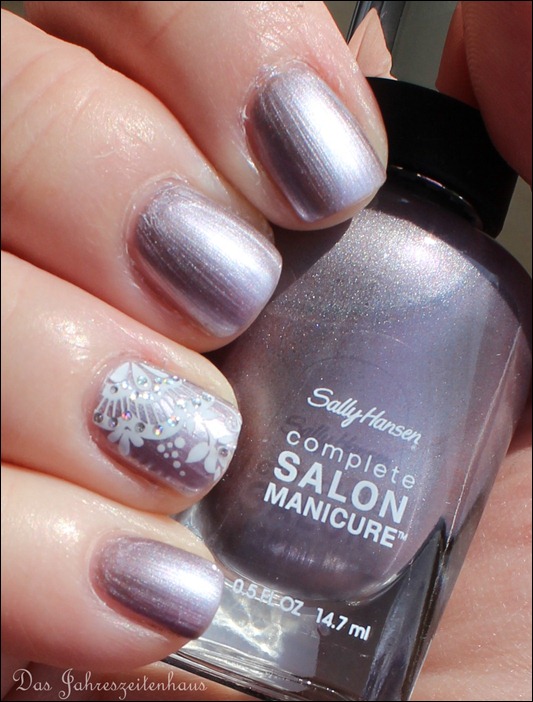 Sally Hansen Pedal to the Metal mit Nail Art 8