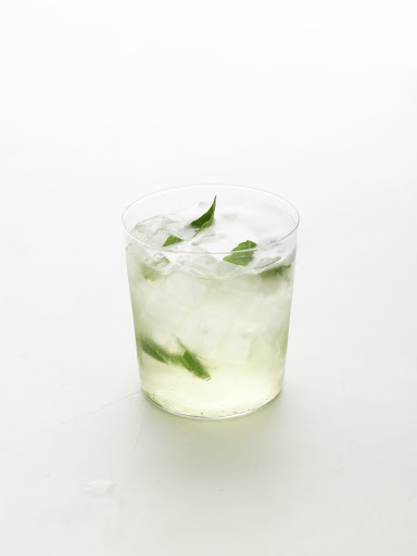 Basil French 75—basil leaves, gin, lemon juice, and Champagne. Basil French 75—basil leaves, gin, lemon juice, and Champagne.