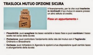 unicredit trasloca mutuo