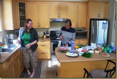 Anna and Jen in Kitchen