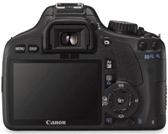 Canon EOS 600D verso