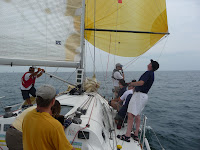 40.7 Commodore's Inviational & Zukasky 2010 / Commodore's Invitational 2010: On Vayu.  Working her downwind.