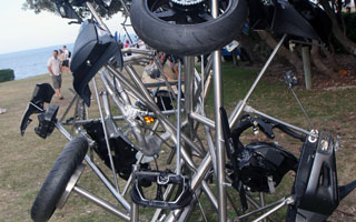 What used to be a motorbike, Sculpture by the Sea