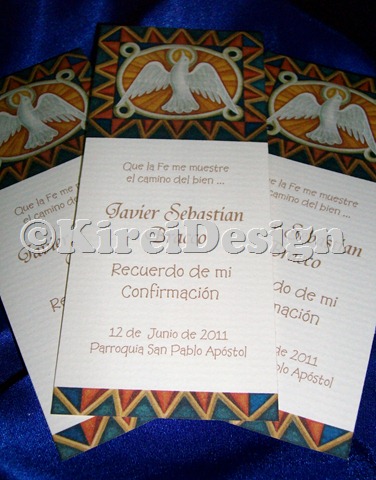 Tarjetas de confirmacion, recordatorios, kireidesign