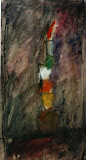une tour / papier t.mixte / 40x80 / 1994