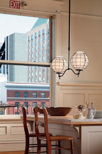 The Rockwell industrial fixture is based on gas fixutures that were used in American factories but Rejuvenation's new electrical version looks right a home over a kitchen island. The Rockwell industrial fixture is based on gas fixutures that were used in American factories but Rejuvenation's new electrical version looks right a home over a kitchen island.