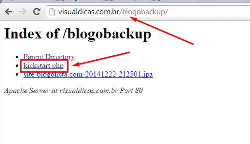 Como recuperar o backup do seu site no Joomla 2.5 - Visual Dicas