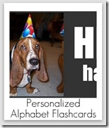 personalized alphabet flashcards