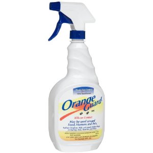 Orange Guard uses d-Limonene, which is steam distilled from orange peels, to repel and suffocate insects.