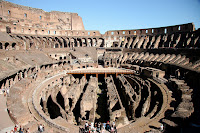 Inside the colosseum