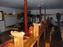 La salle à manger du bâtiment principal à Holaskjol
