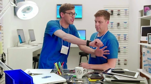 samsung wearable apple parody