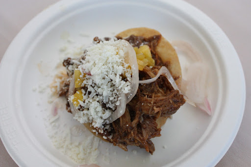 Pork with Stone-Fruit Chutney and Cotija Cheese