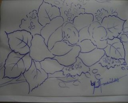 rosas amarildes risco rosas amarildes risco