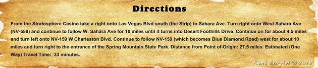 Directions - Spring Mountain Ranch State Park Directions - Spring Mountain Ranch State Park
