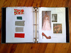 On the left are swatches that helped me build my wedding color palette. some i had purchased while in France visiting my sister who was studying there. On the right I gathered inspiration for my look (the dress, shoes, and bouquet).