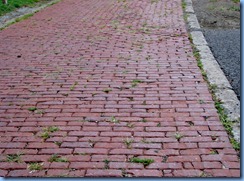 3616 Ohio - Wooster, OH - Lincoln Highway (end of Sylvan Rd) - remnant of original Lincoln Hwy...10 ft wide brick rd with concrete curbs