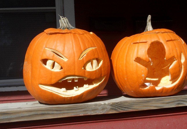 halloween carved pumpkin