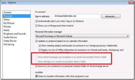disable conversation history skype for business disable conversation history skype for business