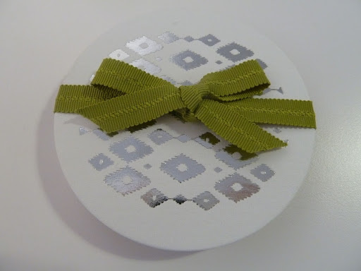 The coasters from ForYourParty.com were foiled. Check out the reflective finish.