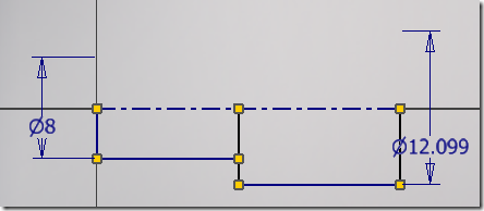 Autodesk Inventor FAQ: Durchmesser in Detailansicht vermaßen