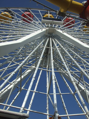 Looking Up at the Farris Wheel at Santa Monica