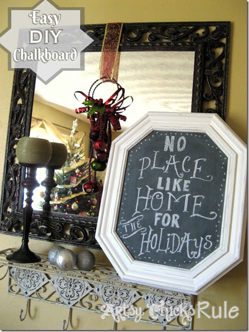 DIY Chalkboard from Pictures from Artsy Chicks Rule