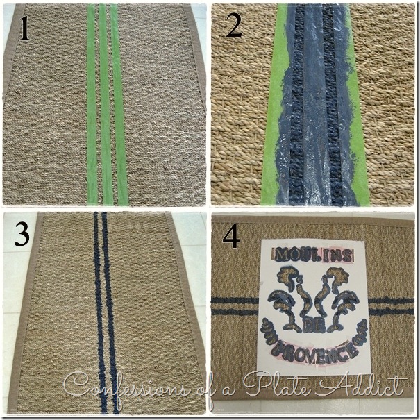 CONFESSIONS OF A PLATE ADDICT French Grain Sack Rug Tutorial