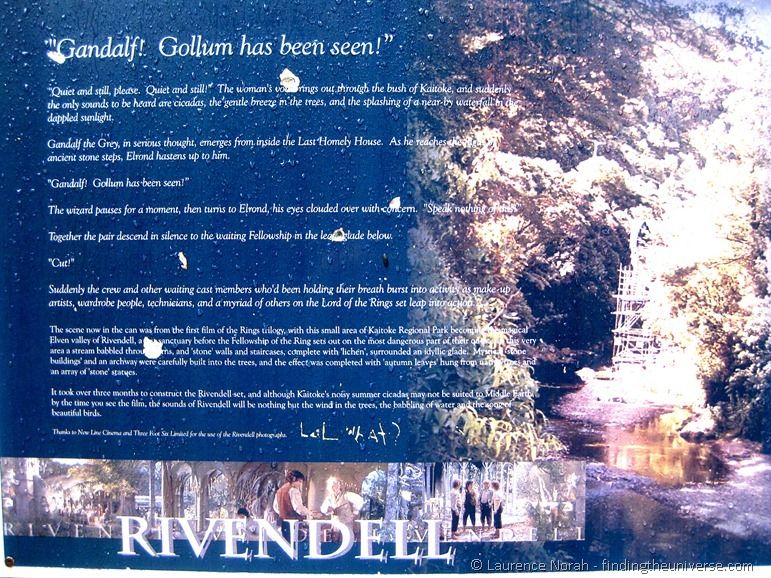 Rivendell sign Rivendell sign