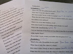 And here are the tasting sheets.